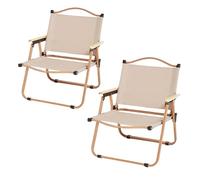 MAGIC SELECT 2x Sedia da Campeggio Pieghevole. Sedia da Campeggio in Alluminio. Sedia da Picnic in Metallo. Sedia da Spiaggia, Glamping, Giardino, Barbecue, Viaggio, Escursionismo, Fiume.(61x36x47cm)