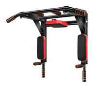 MAGIC SELECT Barra Trazioni da Parete 2 in 1 con Dip Station | Portata Fino a 200 kg, Altezza Regolabile, Multi-Presa e 3 Ganci