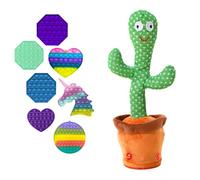 MAGIC SELECT Cactus Danzante + Giocattolo Sensoriale in Regalo,Peluche Parlante, Giocattolo Che Balla e Ripete la Tua Voce, con 120 Canzoni, Regalo per Bambini