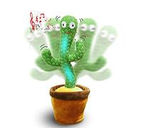 MAGIC SELECT Cactus Danzante. Peluche Parlante Che Balla e Ripete la Tua Voce. Cactus di Peluche. Giocattolo con 120 Canzoni. Regali per Bambini. Funziona con batterie AA (Non Incluse)