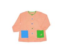 MAGIC SELECT Grembiule Scolastico per Bambini. Grembiule per Bambini a Quadretti con Bottoni, per l'Asilo e la Scuola. Grembiule con Tasca Ricamata per Bambini