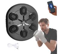 MAGIC SELECT Macchina da Boxe Musicale. Attrezzatura da Allenamento da Parete con LED, Bluetooth e Luci a Ritmo di Musica per Bambini/Adulti. (10 modalità, 60x52x8 cm)