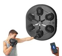 MAGIC SELECT Macchina da Boxe Musicale, Attrezzatura da Allenamento per Boxe a Parete in PU, Pad da Boxe a LED, Bluetooth, Luci al Ritmo della Musica. (2 Mode, 60x52x8 cm)