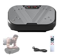MAGIC SELECT Macchina per Vibrazione Fitness, 20 Livelli di Vibrazione e 8 Programmi. Piattaforma Vibrante Muscolare per Allenarsi a Casa, con Telecomando, Cavo e Schermo LED.