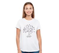 MAGIC SELECT Maglietta Casual a Maniche Corte da Donna Basica in Cotone, Vestibilità Standard, Girocollo