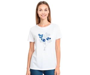 MAGIC SELECT Maglietta Casual a Maniche Corte da Donna in Cotone, vestibilità Standard, Girocollo