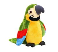 MAGIC SELECT Pappagallo Parlante e Canterino. Giocattolo Elettronico Peluche che Riproduce la Voce Ripete Quello Che Dici e Cantare Canzoni in Varie Lingue. Batteria Ricaricabile USB.