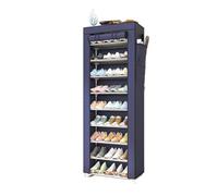 MAGIC SELECT Scarpiera in Tessuto,Organizer per Scarpe da Ingresso,9 Livelli,Scarpiera per Corridoio.Mensola per Scarpe Ginnastica.Portaoggetti Casa,Camera da Letto.28 paia di scarpe.Blu.158x58x30cm