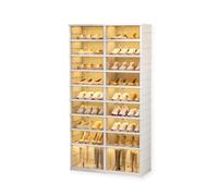 MAGIC SELECT Scarpiera Pieghevole, Scarpiera Armadio, Portascarpe Modular per 36 paia, 9 Livelli. Stoccaggio Traspirante senza Installazione Antipolvere per Scarpe (Bianco)