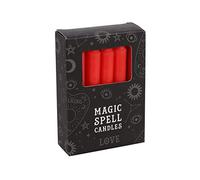 Magic Spell - Set Amore di 12 candele rosse da 10 cm