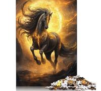 Magic Sun Horse Jigsaw Puzzle Impossibili 1000Pcs Decorazione Per La Casa. Giochi Rilassamento E Intelligence Per Adulti E Ragazzi Da 14 Anni 1000pcs (75x50cm)