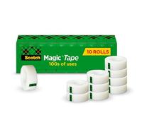 Magic Tape Value Pack, 3/4" x 1000", 1" Core, 10/Pack