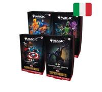 Magic TCG Display 4x Commander Deck MARVEL SUPER HEROES - ITA ITALIANO