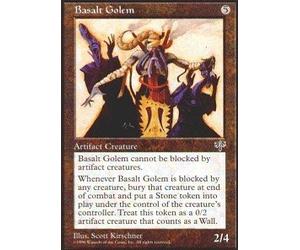 Magic: The Gathering - Basalt Golem - Golem di Basalto - Mirage