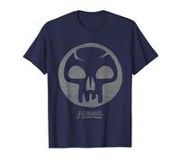 Magic: The Gathering Black Mana Maglietta, Uomo, Navy, 6XL