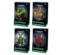Magic: The Gathering Bloomburrow Commander Deck Bundle - Include tutti e 4 i mazzi (Animated Army Family Matters Peace Offering e Squirreled Away)