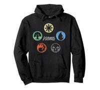 Magic: The Gathering Colored Mana Symbols Felpa con Cappuccio
