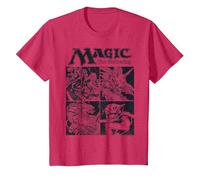 Magic: The Gathering Creature Box Up Maglietta, Bambini, Rosso mélange, 8 Anni
