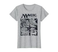 Magic: The Gathering Creature Box Up Maglietta, Donna, Grigio Melange, L