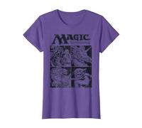 Magic: The Gathering Creature Box Up Maglietta, Donna, Viola mélange, M