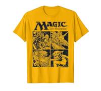 Magic: The Gathering Creature Box Up Maglietta, Uomo, Oro Brillante, XL