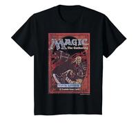 Magic: The Gathering Fifth Edition Card Maglietta, Bambini, Nero, 4 Anni