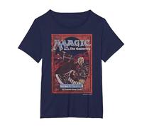Magic: The Gathering Fifth Edition Card Maglietta, Donna Plus-Size, Navy, 3X