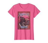 Magic: The Gathering Fifth Edition Card Maglietta, Donna, Rosa mélange, L