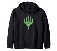 Magic: The Gathering Green Crystal Felpa con Cappuccio