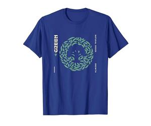 Magic: The Gathering Green Natural Order Classic Mana Poster Maglietta, Uomo, Blu Reale, 3XL