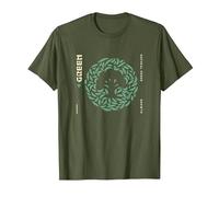 Magic: The Gathering Green Natural Order Classic Mana Poster Maglietta, Uomo, Oliva, 3XL