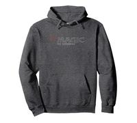 Magic: The Gathering- Magic Modern Logo Felpa con Cappuccio, Unisex per Adulti, Grigio Scuro, M
