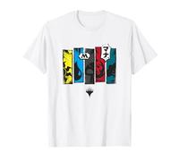 Magic: The Gathering Mana Symbols Big Chest Kanji Panels Maglietta