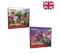Magic: The Gathering Marvel Super Heroes Bundle di 2 Scene Box ENG - Più 100 Soft Sleeves By Baruzcard