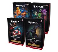 Magic Commander Decks Display Marvel Super Heroes (4 Mazzi) - ITA