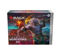 Magic: The Gathering Modern Horizons 3 Bundle - 9 Play-Booster, 30 mappe del paese + accessori esclusivi (versione tedesca)