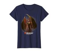 Magic: The Gathering Nicol Bolas The Elder Dragon Maglietta, Donna, Navy, XL