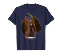Magic: The Gathering Nicol Bolas The Elder Dragon Maglietta, Uomo, Navy, 4XL