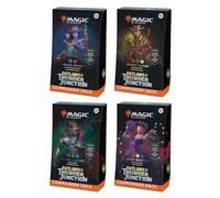 Magic: The Gathering Outlaws of Thunder Junction Commander Deck Bundle - Include tutti e 4 i mazzi (Quick Draw, Desert Bloom, Grand Larceny e Most Wanted)