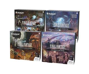 Magic: The Gathering - Pacchetto Final Fantasy Scene Box - Tutte e 4 le scatole di scena | Ghirlanda al Santuario del Caos, Figli del destino, l'assedio di Alessandria e compagni di campo