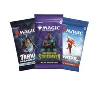 Magic The Gathering Play Booster Set - 3 diverse buste di espansione MTG inglesi casuali da collezionare, aprire e giocare