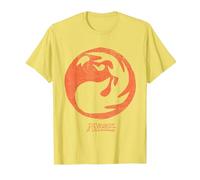 Magic: The Gathering Red Mana Maglietta, Uomo, Limone, L