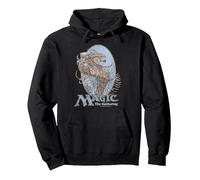 Magic: The Gathering Urza Dragon Felpa con Cappuccio, Unisex per Adulti, Nero, S