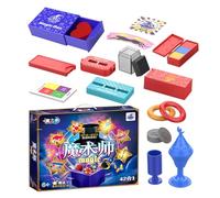 Magic Toy Set, Magic Trick Kit, Cool Illusion Tools, Easy-to-Use Magic Props, Stage and Close-Up Magic Accessories, (Kids Beginner Set), for Parties, Street Performers, Gift Play