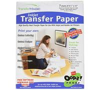 Magic Transfer Carta Inkjet Transfer 8,5 x 11 Pollici, Confezione da 7