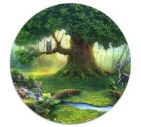 Magic Tree 1000 Pezzi Puzzle Rotonda Puzzle Giochi Intellettuali Creativo Antistress Regalo Famiglia (67.5x67.5cm)
