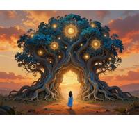 Magic Tree 700 Piece Jigsaw Puzzles for Adults, Colourful, Challenging & Brainteasing Adult puzzles 700 Pieces Sunset, Fun jigsaws for The Whole Family 20x15 inch