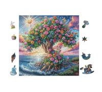 Magic Tree of Life Rompicapo 100 Pezzi Per Adolescenti Cartone Di Alta Qualità Tema Gaming Per Tempo Libero Con Amici Nuovo Design Edizione Limitata 28x28cm