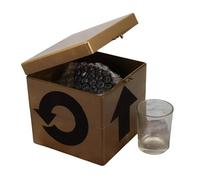 Magic Trick, scatola Kien Kun, bicchiere per acqua senza fuoriuscite, semplice scena, design vintage per feste e talent show