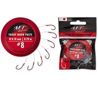 Magic Trout rosso, confezione Pasta per amo da trota, diametro 0,20 mm, 200 cm, 7 pezzi, colore, 6 (EU)